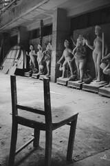 September 19th 2022 Delhi, India
The artisans start finishing Idols of Goddess Durga for the upcoming festival which is going to celebrate after 2 years of post corona pandemic.