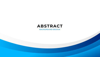 Blue abstract background with curved shape. Eps10 vector