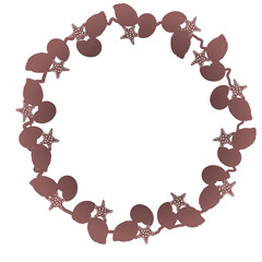 Gradient silhouette wreath