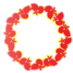 Gradient silhouette wreath