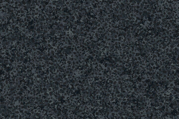 Dark grey textured asphalt seamless pattern top view. Black abstract tarmac texture. Vector illustration of road coat material. Grunge granular closeup surface. Bitumen grain highway backdrop