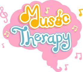 Music Therapy Guitar Music Notes Illustration