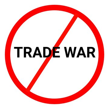 No Trade War Sign Icon 