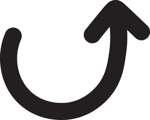 arrow hand drawn icon