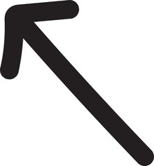 arrow hand drawn icon