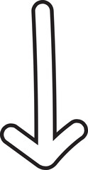 arrow hand drawn icon