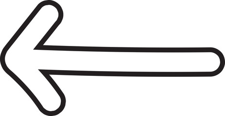 arrow hand drawn icon