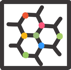 periodic table doodle icon