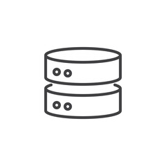 Database line icon