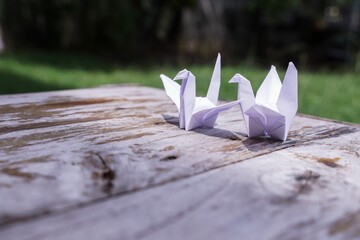 The origami bird is believed to be a sacred bird and a symbol of longevity, hope, good luck and...