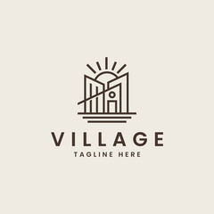 Naklejka premium House Home Mortgage Roof Architecture Logo. Universal creative premium symbol. Vector sign icon logo template. Vector illustration