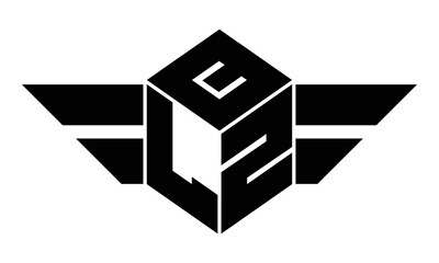 QLZ three letter gaming logo design vector template.
