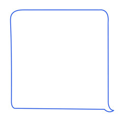 Speech bubble vector illustration in line stroke design