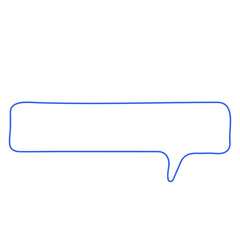 Speech bubble vector illustration in line stroke design