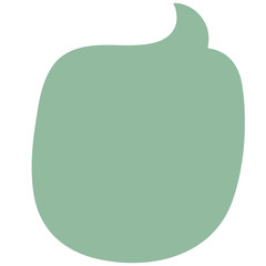 Speech bubble vector illustration in flat color design