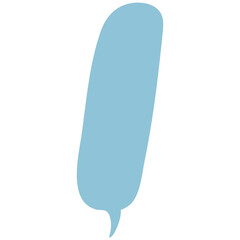 Speech bubble vector illustration in flat color design