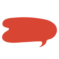 Speech bubble vector illustration in flat color design