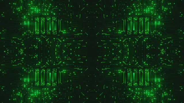 green binary code design illustration 4k
