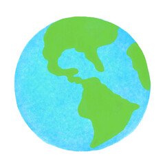 シンプルな地球のイラスト