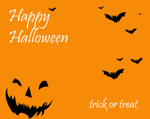 Halloween background with bats
