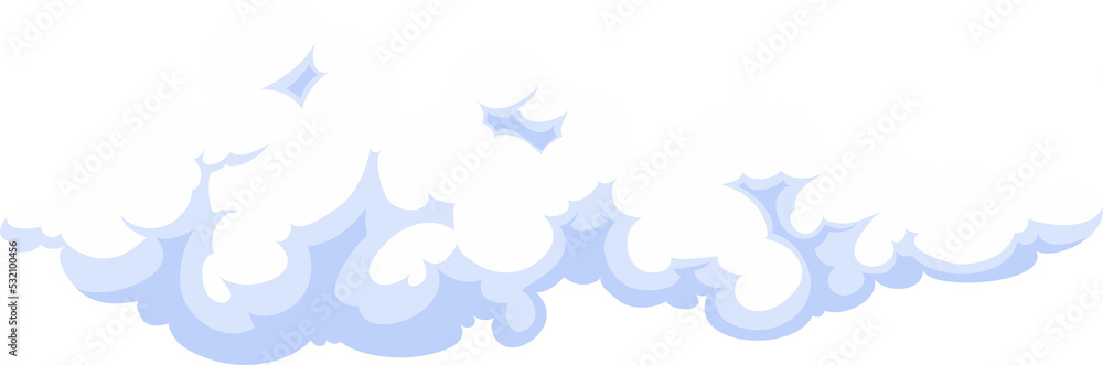 Poster blue sky with clouds isolate cloudscape background