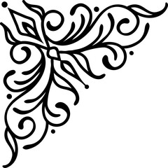 Embellishment invitations decoration floral corner