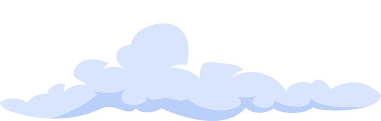 Heaven, weather nature icon, cloud on blue sky