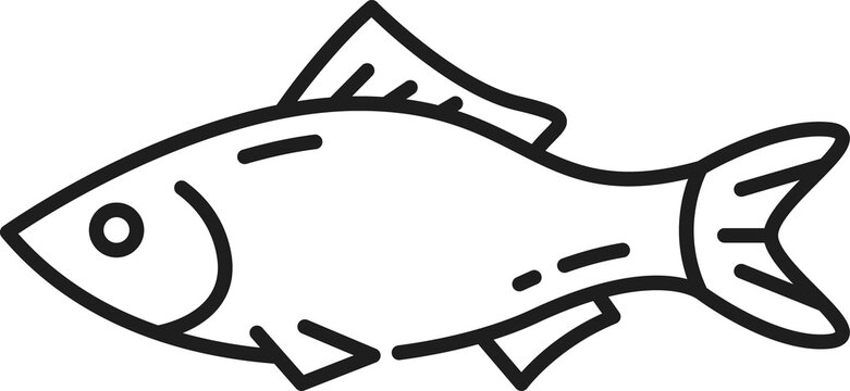 recommend clip art: Cat or kitten fish toy, pet care outline icon