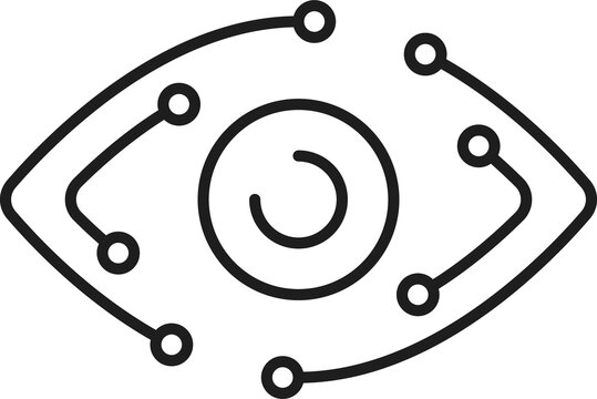recommend clip art: Cyber vision, artificial intelligence digital eye