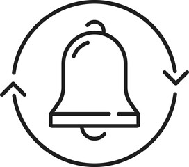 Bell reminder notification message alert sign icon