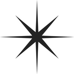 Fototapeta premium Glowing Christmas star twinkle festive explosion