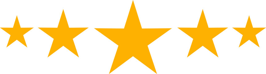 Fototapeta premium Premium quality 5 star mark, vector rating review