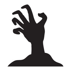 zombie hand silhouette
