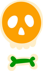 Mexican font cartoon letter, ABC funny symbol