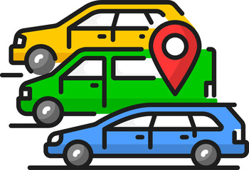 Carpool share service, carpooling or car-sharing