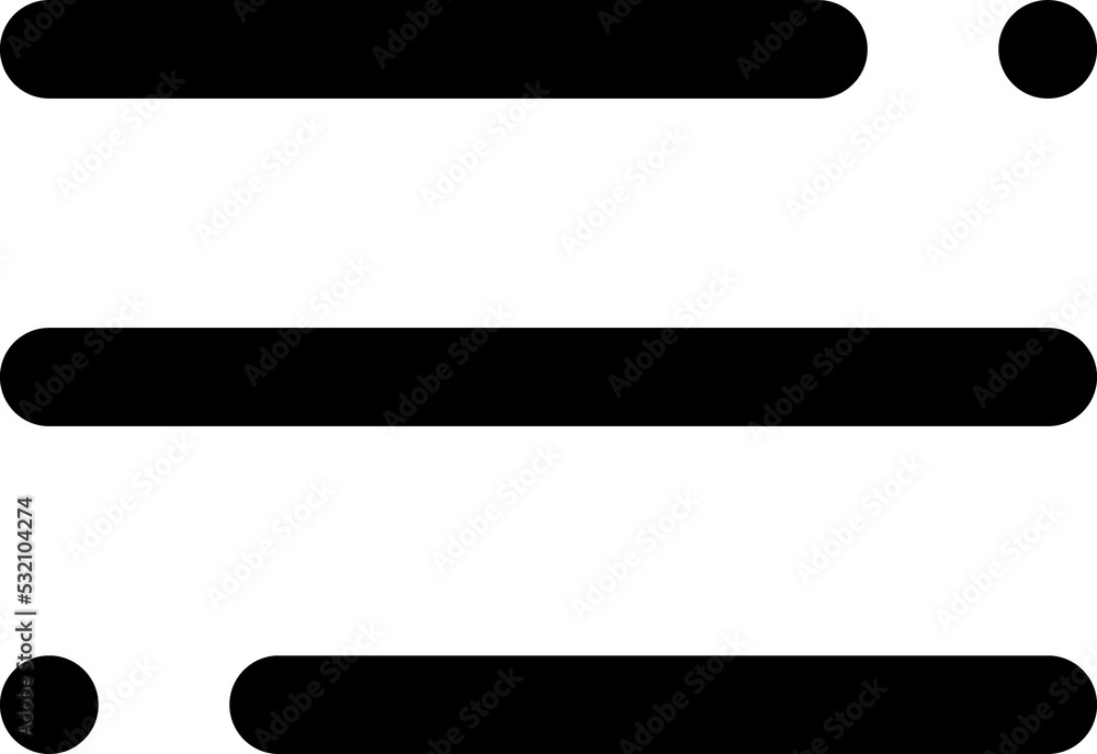 Poster Mobile application hamburger menu web app button