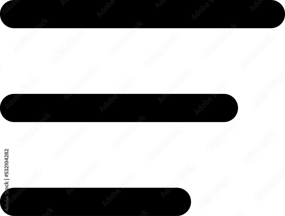 Poster Fries hamburger menu mobile navigation web button