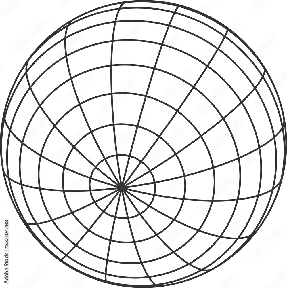Poster Planet sphere ball wireframe isolate 3d globe grid