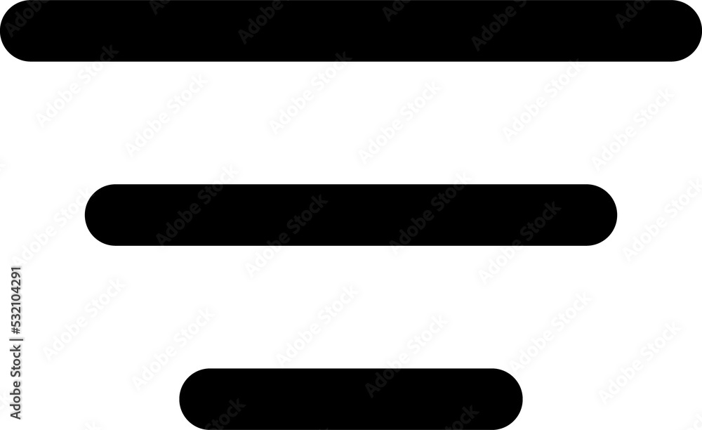 Poster Strawberry hamburger menu bar line, web button