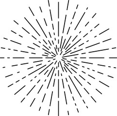 Starburst icon, sunburst explosion sun light rays