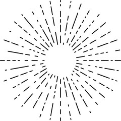 Obraz premium Starburst, vector sun light rays isolated sunburst
