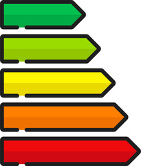 Freezer memo sticks isolated color line stickers