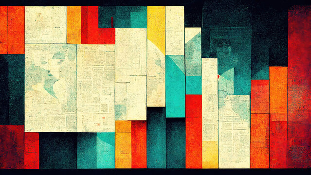 Abstract newspaper and news wallpaper background header