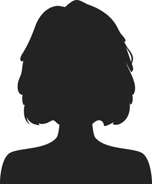 Businesswoman female avatar profile silhouette
