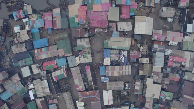 Birdeye view on makoko, Lagos