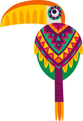 Cartoon mexican or brazilian toucan bird © Vector Tradition