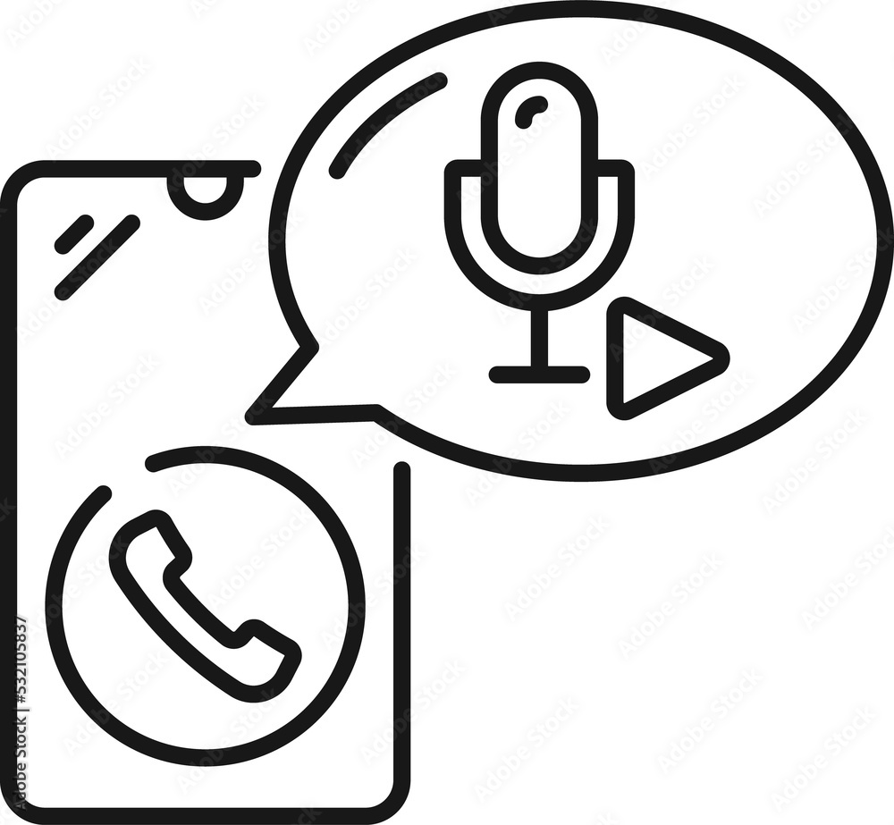 Poster interactive voice response call center app and mic