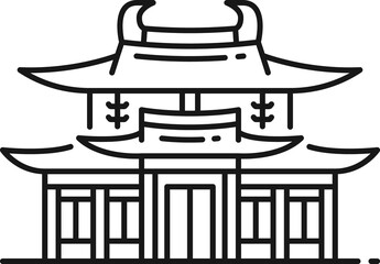 Large Buddhist temple Chi Lin Nunnery building