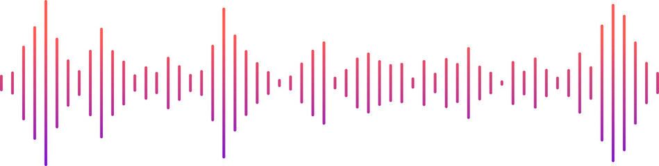 Voice recognition soundwave isolated spectrum icon