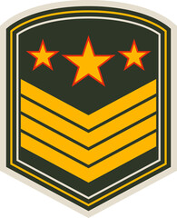 Staff sergeant air forces military rank insignia - obrazy, fototapety, plakaty